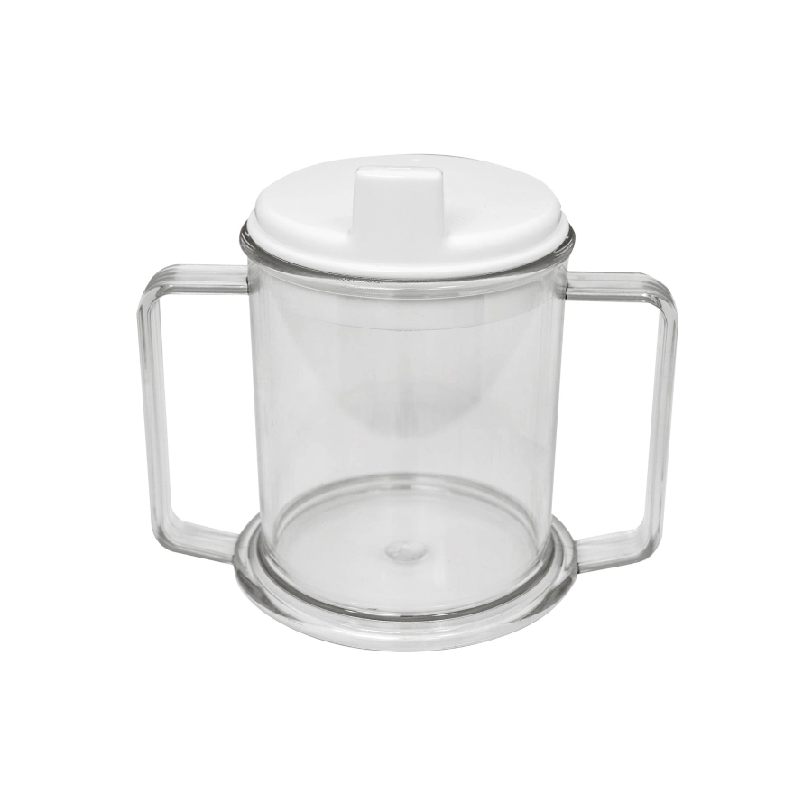Tasse plastique transparent 2 anses 
