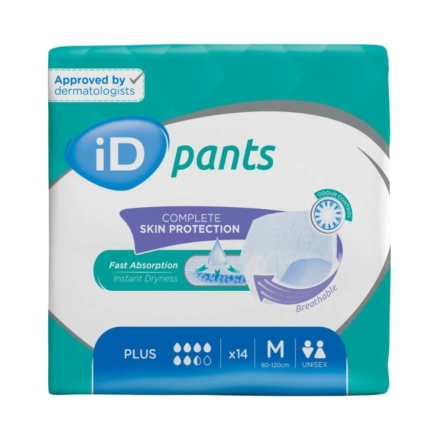 Protection incontinence - iD Pants - 56 protections pour les fuites urinaires - 6.5 "Plus" - Taux d'absorption 1320 mL