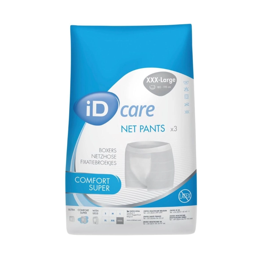 Protection incontinence - iD Expert Light - 60 slips de maintien - 5 gouttes "Super" - XXXL