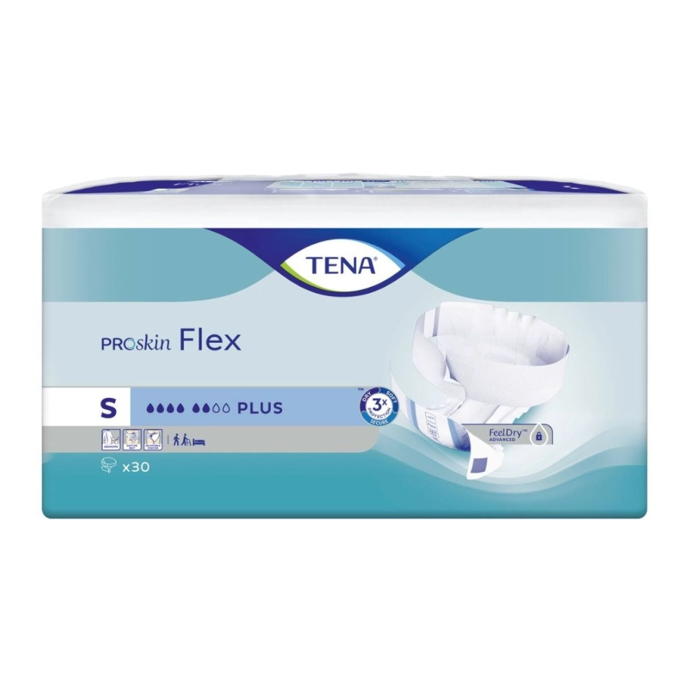 Protection incontinence - TENA Flex ProSkin - 90 protections - 6 Gouttes "Plus" (4 tailles)