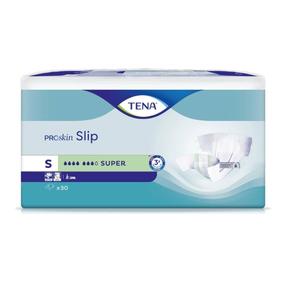 Protection incontinence - TENA Slip ProSkin - 90 slips - 7 Gouttes "Super" (3 Tailles)