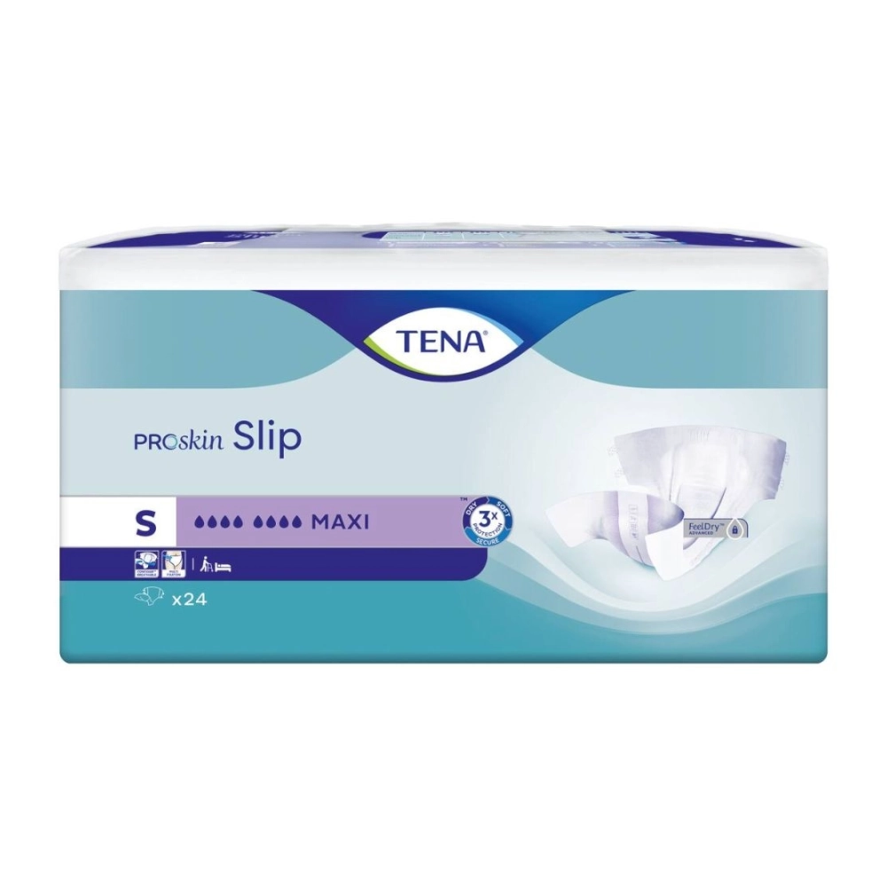 Protection incontinence - TENA Slip ProSkin - 72 slips - 8 Gouttes "Maxi" (4 Tailles) 