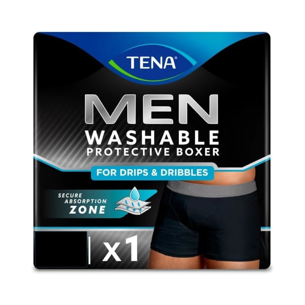 Sous-vêtement absorbant discret et confortable pour hommes - TENA Men Protective Boxer - 3 boxers
