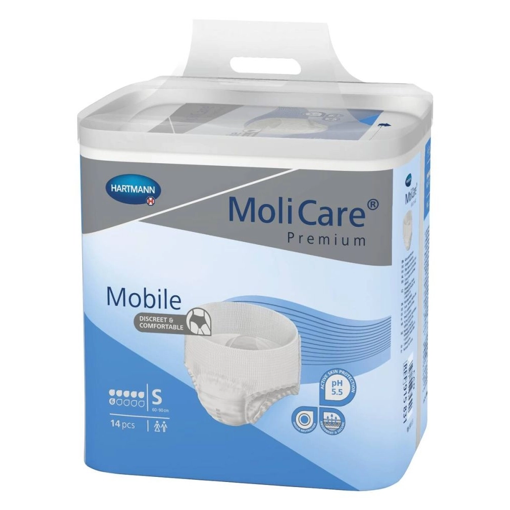 Sous vêtements absorbants - MoliCare Premium Mobile - 56 Protections - 6 Gouttes - (4 tailles)