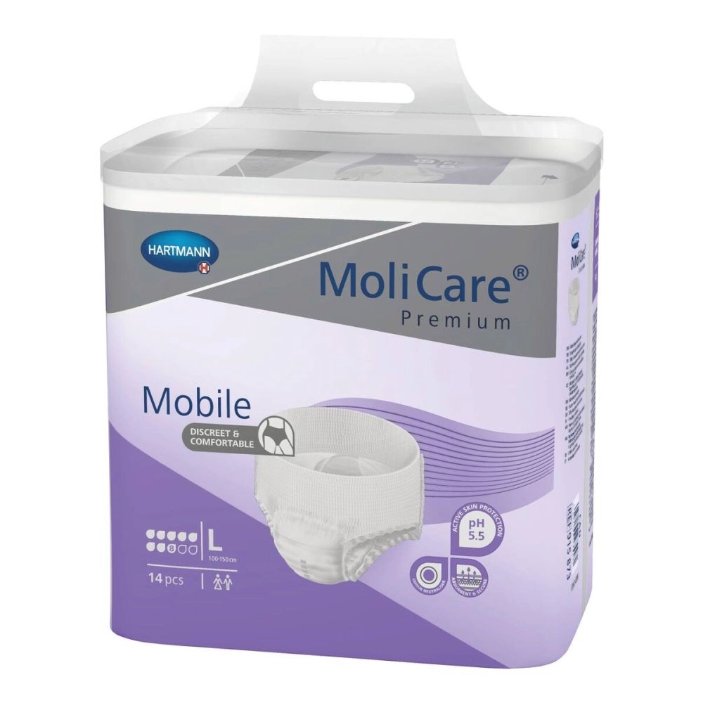 Sous vêtements absorbants - MoliCare Premium Mobile - 56 Protections - 8 Gouttes - (3 tailles)