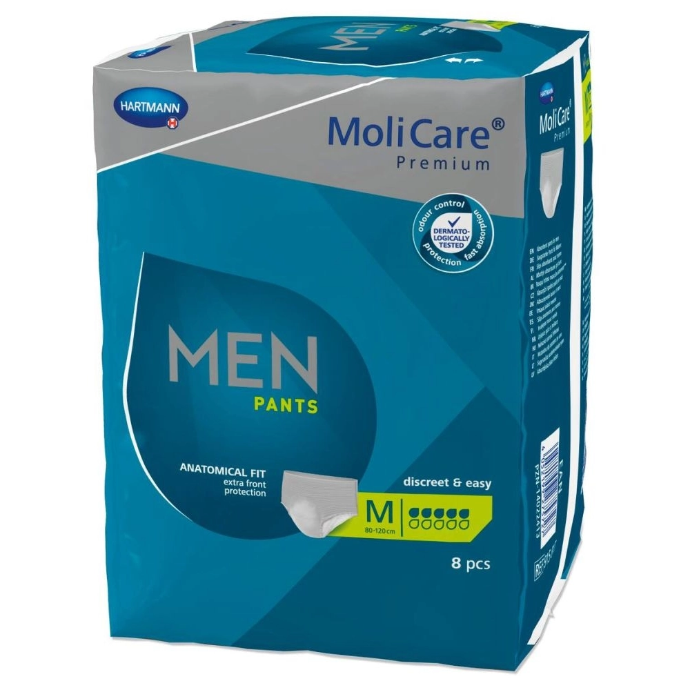 Sous-vêtements absorbants pour hommes actifs - MoliCare Premium Men Pants - 32 pants - 5 gouttes - Taille M