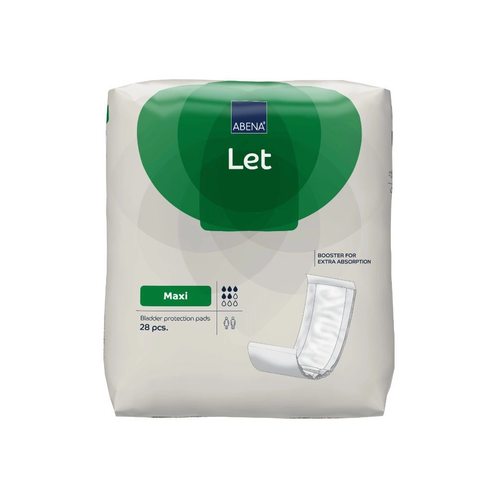 Protection polyvalente haute absorption - ABENA Let - 5 Gouttes (Traversable) "Maxi" - 112 protections - Taux d'absorption: 1100 mL - Dimensions 60 x 15 cm