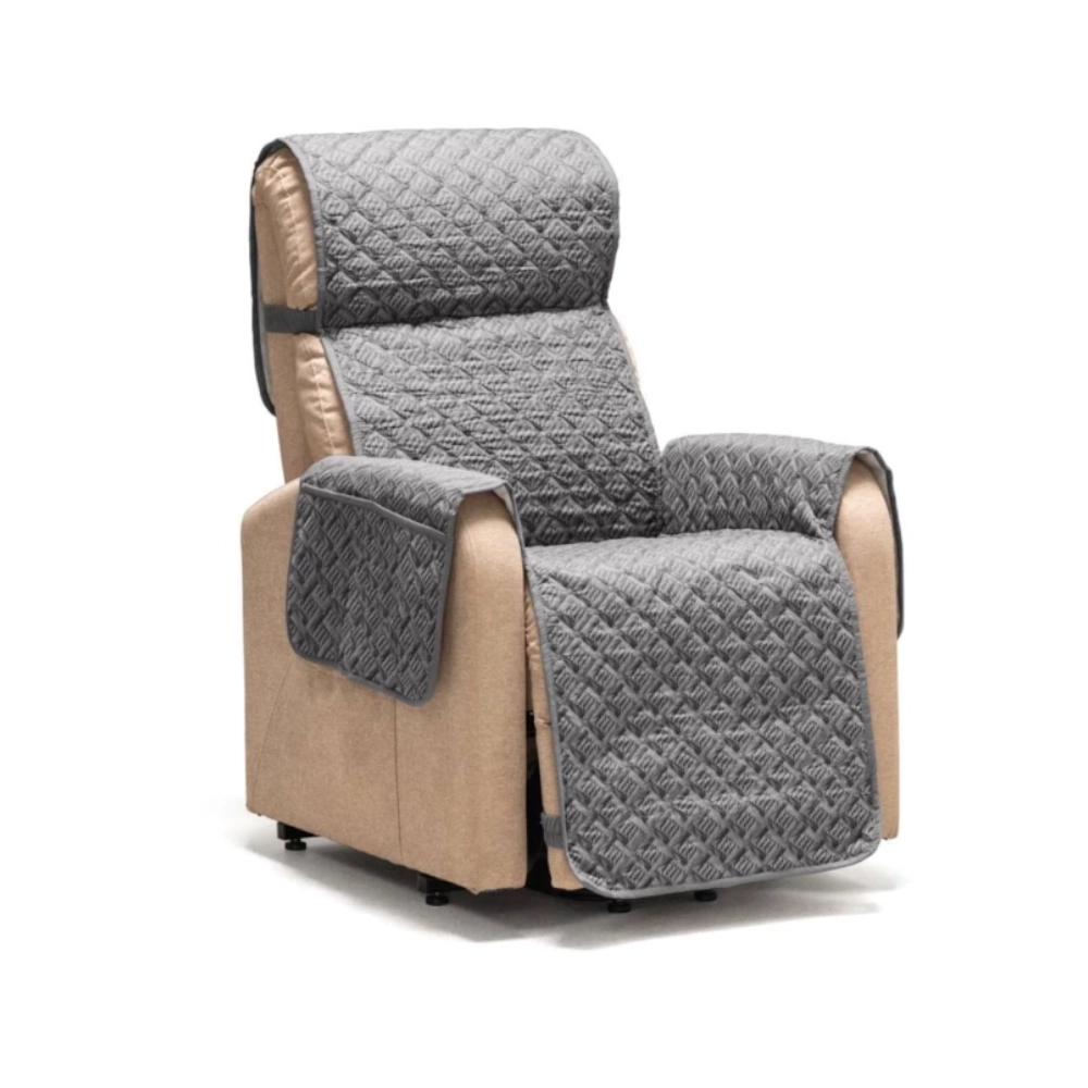 Housse de protection fauteuil JOLETI - Coloris : Gris - Dimensions: 1,50 x 2,20 m