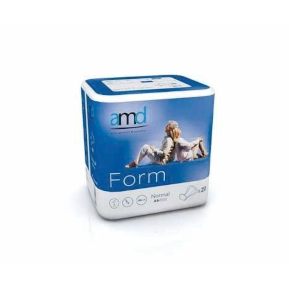 Protection absorbante pour incontinence - AMD Form - 80 Protections - 2 gouttes "Normal"