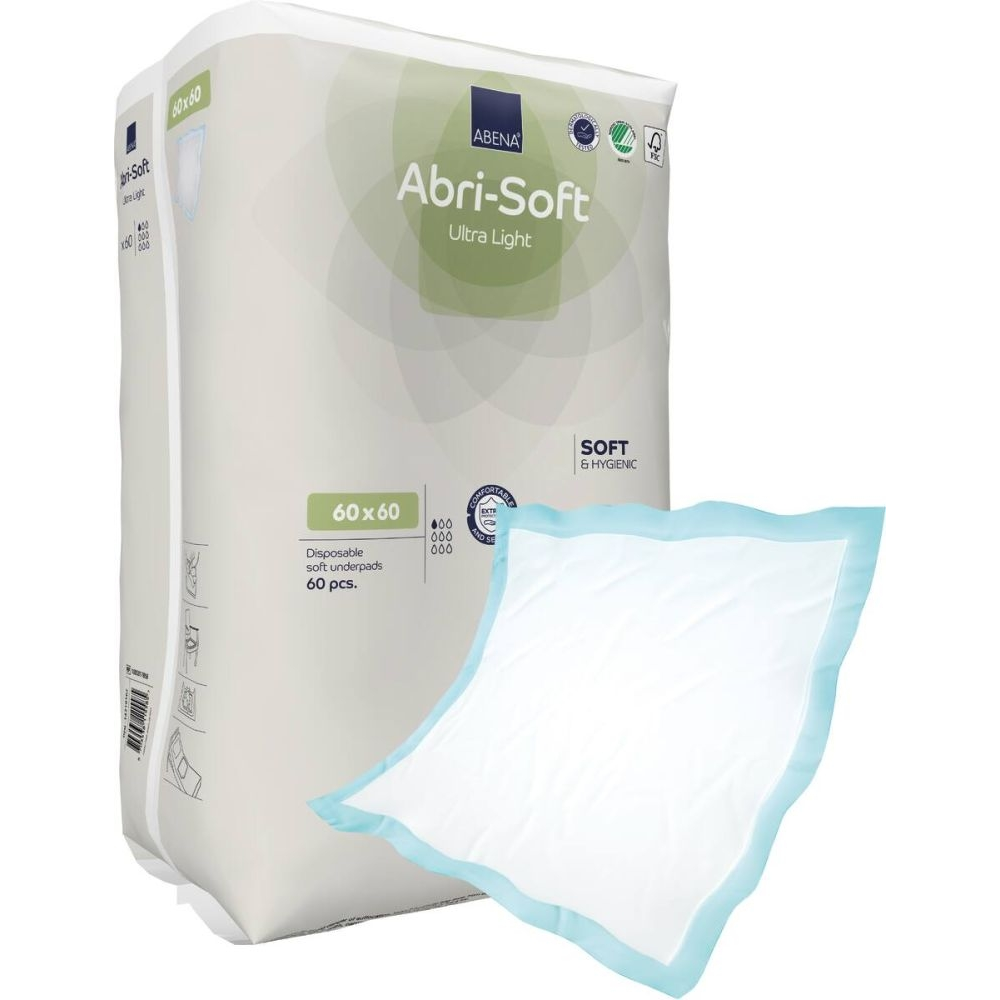 Alèse ABRI SOFT – Protection optimale pour lits, fauteuils et surfaces - 240 alèses "Superdry" - Dimensions: 60 x 60 cm 