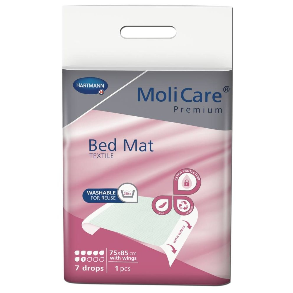 Alèse MoliCare Premium Bed Mat : Protection optimale pour la literie des personnes incontinentes - 120 Alèses Lavables - Dimensions 90 x 60 cm - Taux absorption 1550 mL