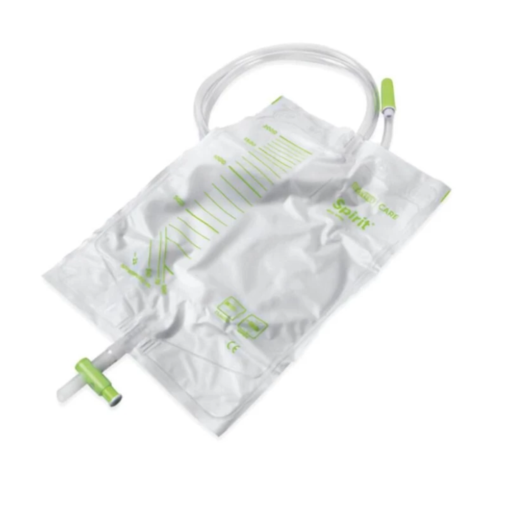 Poche de lit SPIRIT : solution pratique et hygiénique pour la collecte urinaire nocturne - STERILE - Contenance : 2L -Conditionnement : Par 10 ou 30