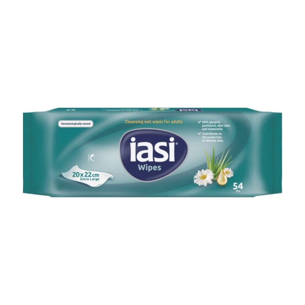 Lingette imprégnée XL AMD : le soin idéal pour les peaux délicates - Dimensions : 22 x 20 cm  Conditionnement : 16 sachets de 54
