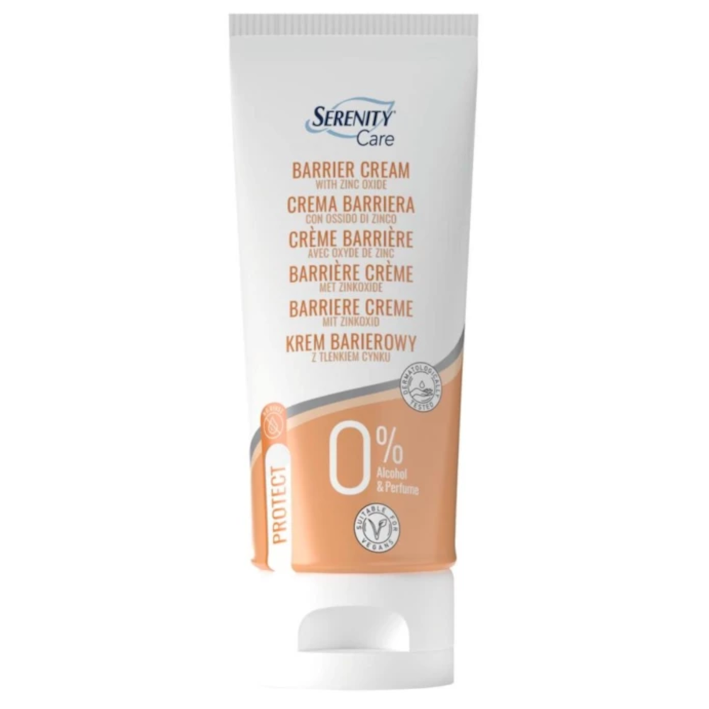 Crème protectrice au zinc Serenity pour la prévention des rougeurs, des irritations et des agressions extérieures. - Conditionnement: 12 tubes de 100 ml