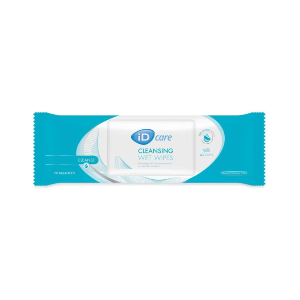 Lingette iD Care : une solution pratique et douce pour la toilette quotidienne - Dimensions : 31 x 20 cm - Conditionnement : 8 sachets de 63