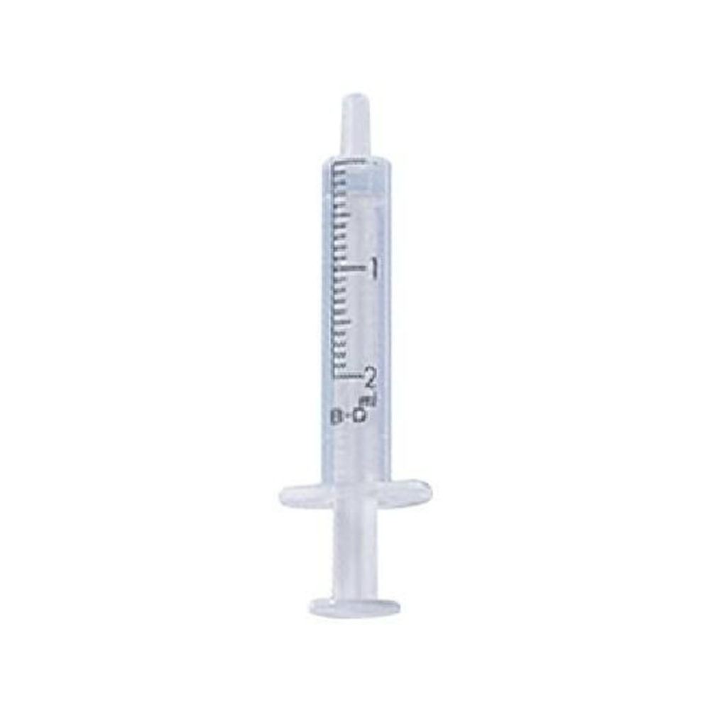 Seringue 2 pièces BD DISCARDIT™ II sans aiguille – Une solution fiable pour vos injections manuelles - Embout Luer centré - Contenance: 2 mL - Conditionnement : 1 boîte de 100