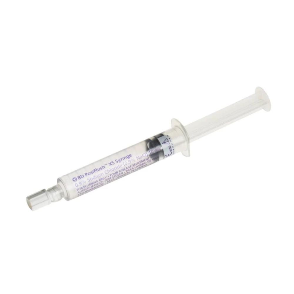 Seringue préremplie BD POSIFLUSH XS : un dispositif essentiel pour le rinçage intravasculaire - Contenance : 10 ml - Conditionnement : 1 boîte de 30
