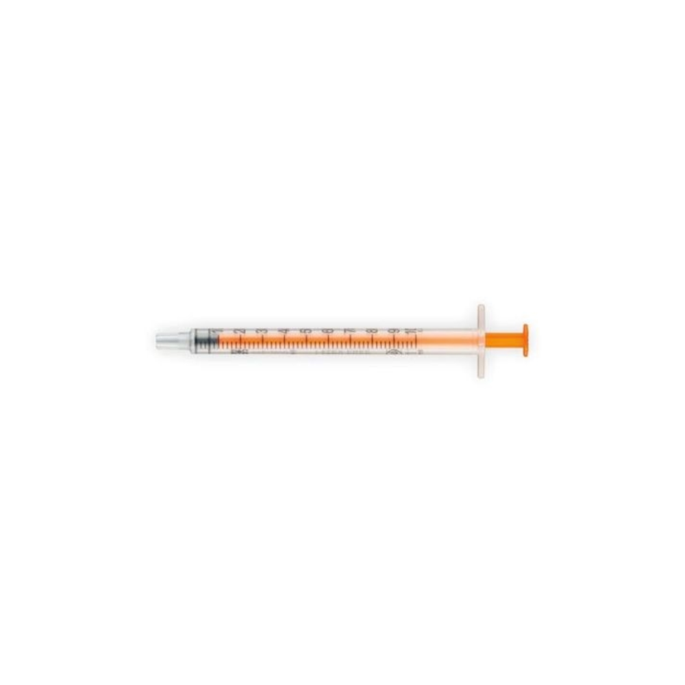 Seringue à insuline PIC 1 ml 100 U : dispositif médical de précision pour l'administration de l'insuline - New line - Sans aiguille - Contenance : 1 ml - Conditionnement : 1 boîte de 100