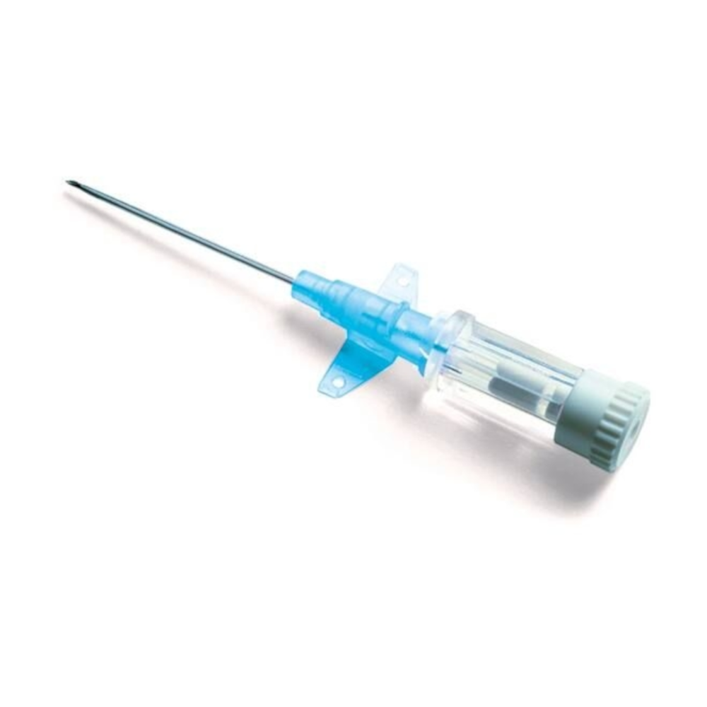Cathéter SURFLO – Performance, sécurité et confort pour vos perfusions et injections intraveineuses - BLEU - Gauge: 22G - W à ailettes : 25 x 0,90 mm - Conditionnement : 1 boîte de 50