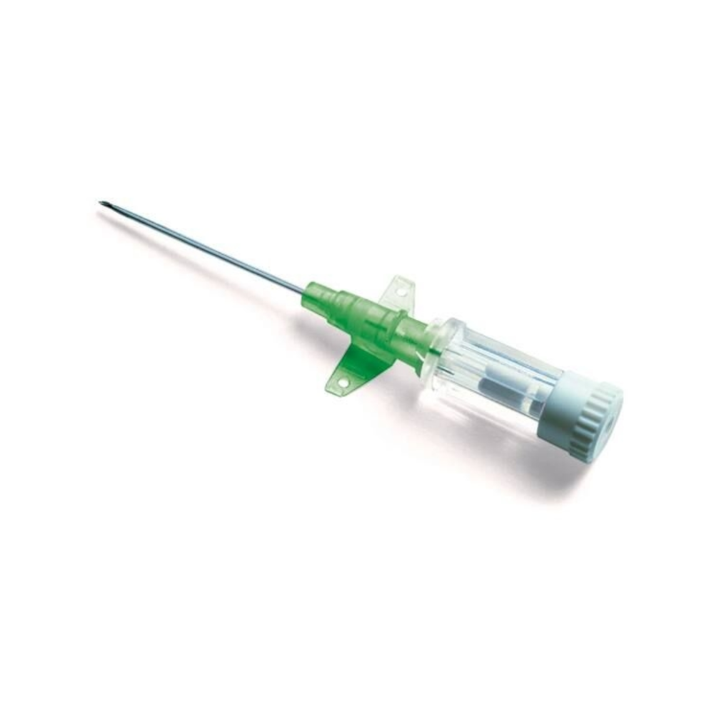 Cathéter SURFLO – Performance, sécurité et confort pour vos perfusions et injections intraveineuses - VERT - Gauge: 18G - W à ailettes : 32 x 1,30 mm - Conditionnement : 1 boîte de 50