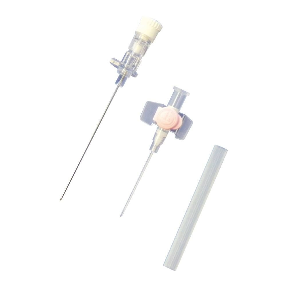 Cathéter SURFLO – Performance, sécurité et confort pour vos perfusions et injections intraveineuses - ROSE - Gauge: 20G - W à ailettes + site d'injection : 32 x 1,00 mm - Conditionnement : 1 boîte de 50
