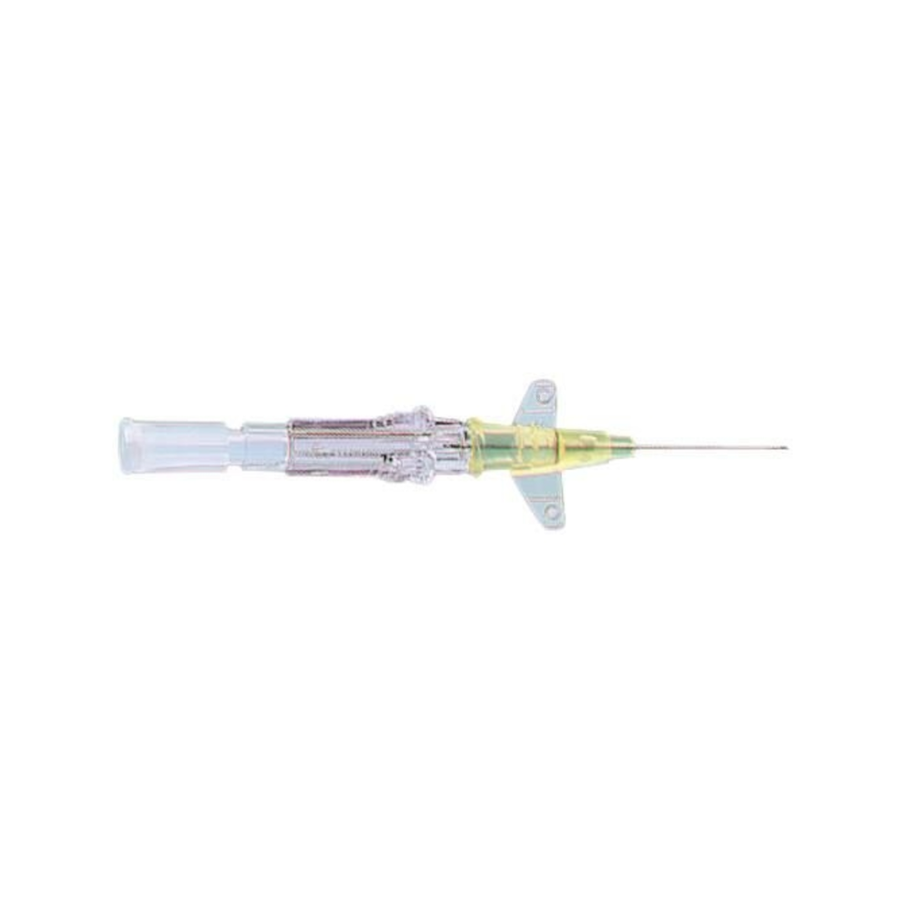 Cathéter BD INSYTE – Perfusion, transfusion et injections intraveineuses - Gauge 24G - JAUNE - W avec ailettes : 19 x 0,70 mm - Conditionnement : 1 boîte de 50