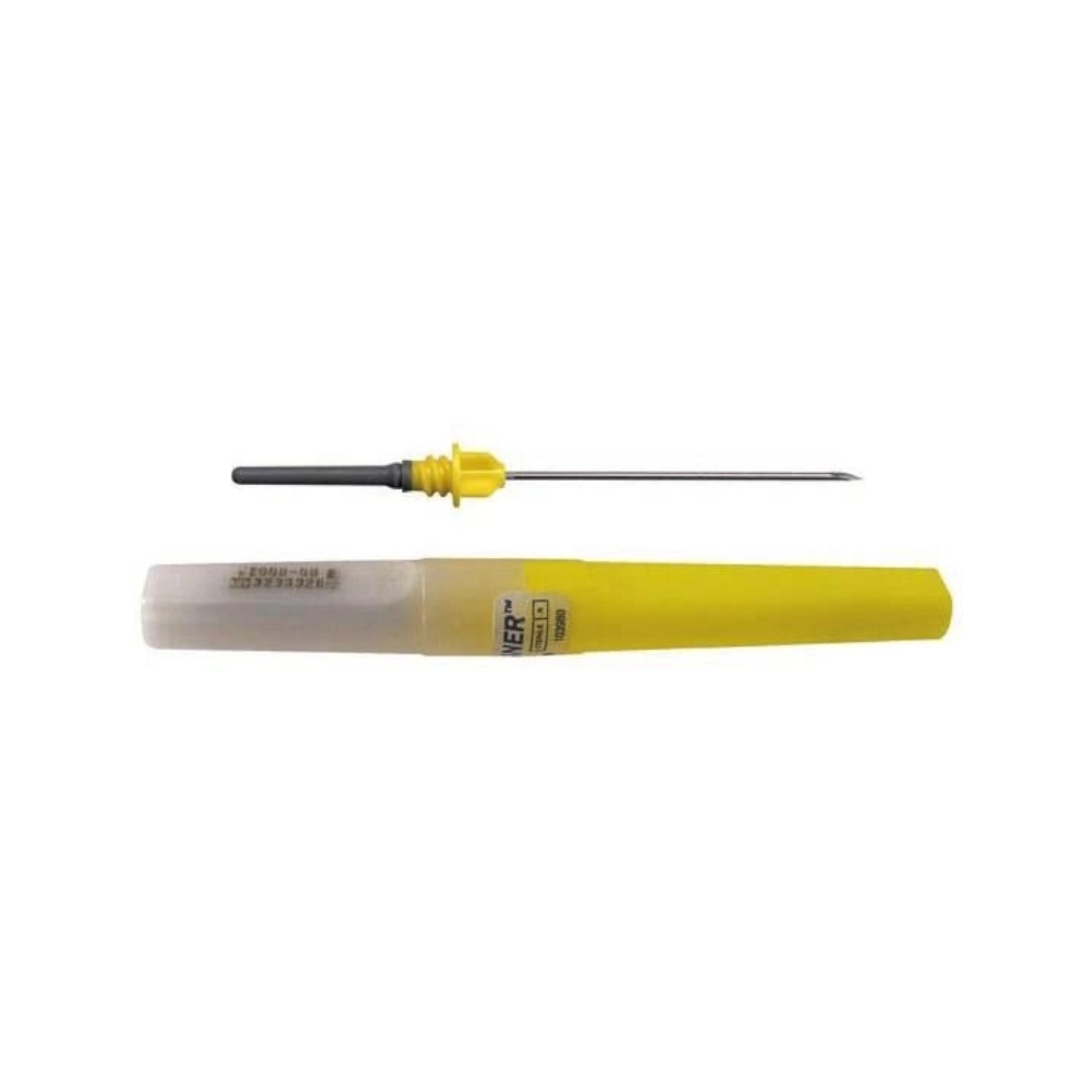 Aiguille à prélèvement multiple BD VACUTAINER – Stérile, à usage unique - Gauge: 20G - JAUNE - 25 x 0,90 mm - Conditionnement : 1 boîte de 100