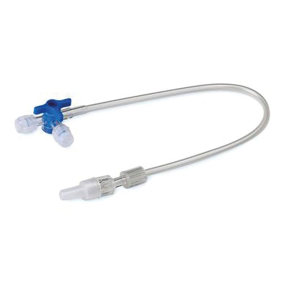 Robinet 3 voies NEOWAYS : Administration efficace et sécurisée des solutions de perfusion - Avec prolongateur de 50 cm - Conditionnement : 1 boîte de 100