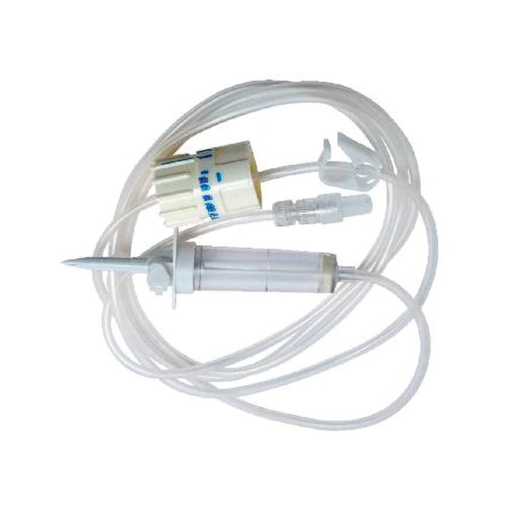 Régulateur de débit "tambour" monté sur perfuseur BD - dispositif médical essentiel dans la gestion et le contrôle précis des perfusions intraveineuses - Régulateur RG-3-CSY -Conditionnement : 1 boîte de 100 