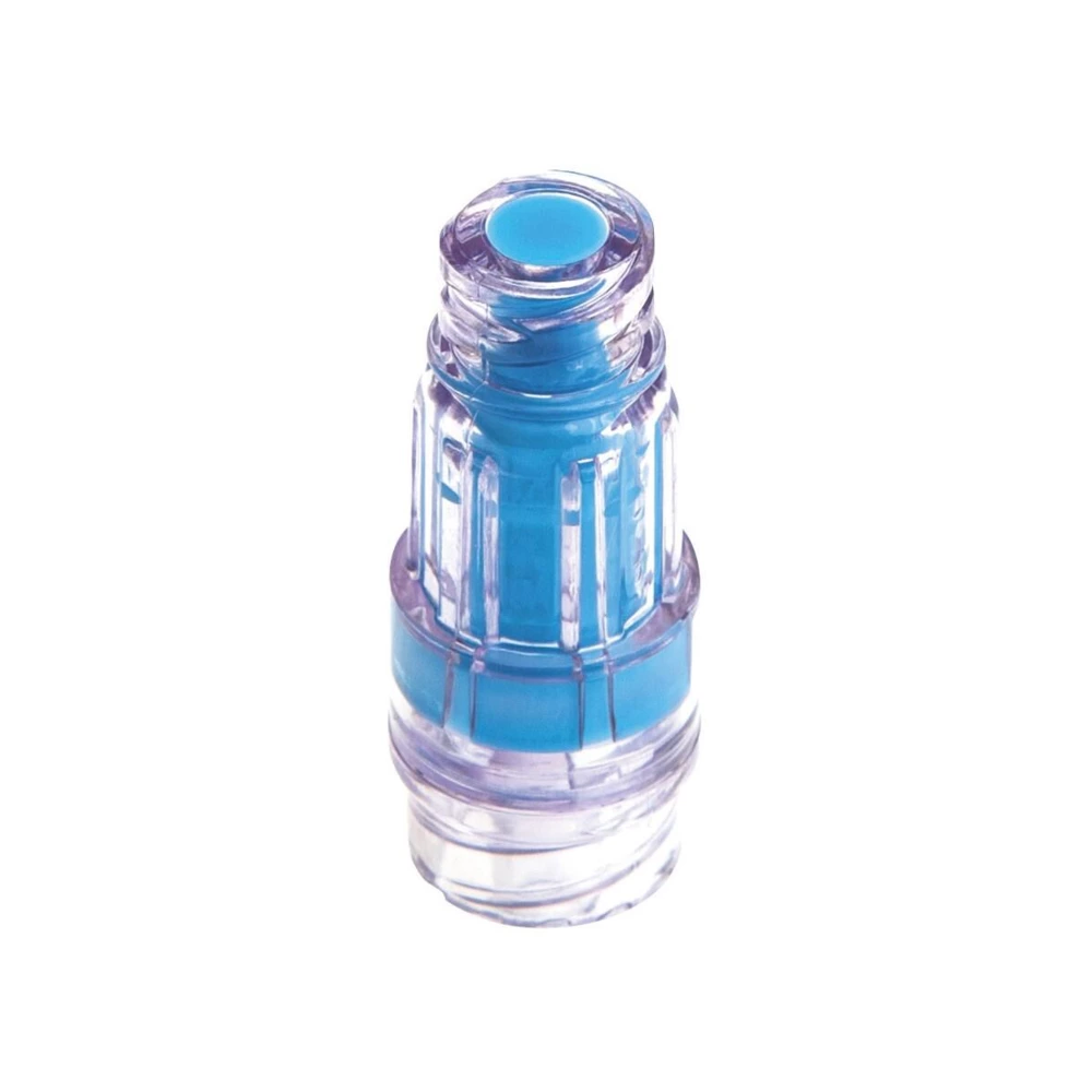 Valve bidirectionnelle BD MaxZero – La solution sécurisée pour perfusion et injection - sur prolongateur simple - Luer Lock mâle rotatif - Clamp à pince - Dimensions: L. 17 cm x Ø 1,5 mm -Conditionnement : 1 boîte de 50