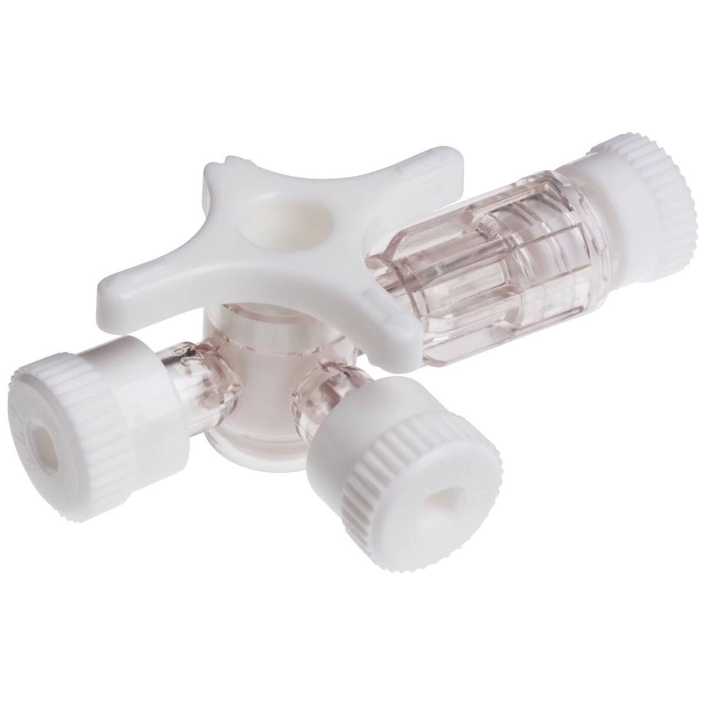 Robinet 3 voies BD CONNECTA – Accessoires de perfusion et de prélèvement - BLANC - ROTATION 360° -  Conditionnement : 1 boîte de 100