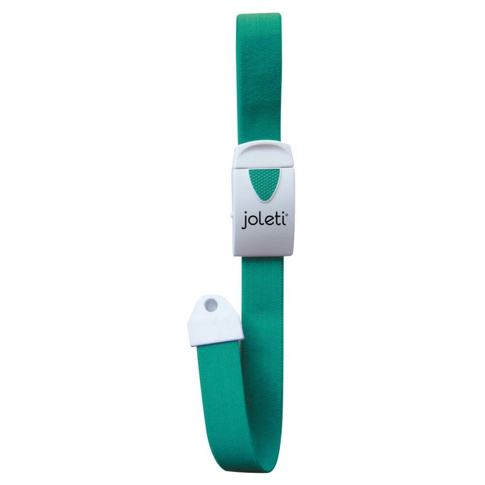 Garrot à clip JOLETI – L’accessoire médical indispensable pour les professionnels de santé - VERT - Dimensions : L. 45 cm x l. 25 mm 