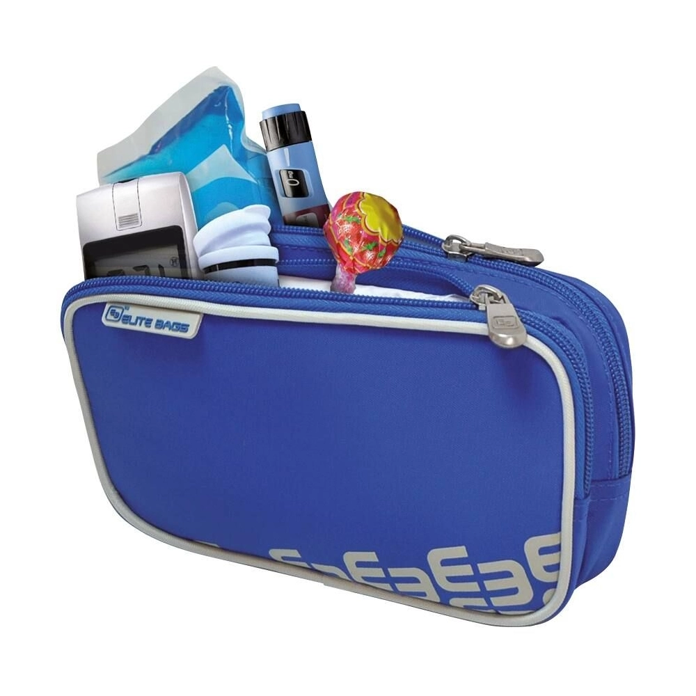 Trousse ELITE BAGS DIAS – Double compartiment isotherme avec gel froid réutilisable - BLEU - Dimensions : L. 19 x l. 5 x H. 10 cm  Poids : 130 g