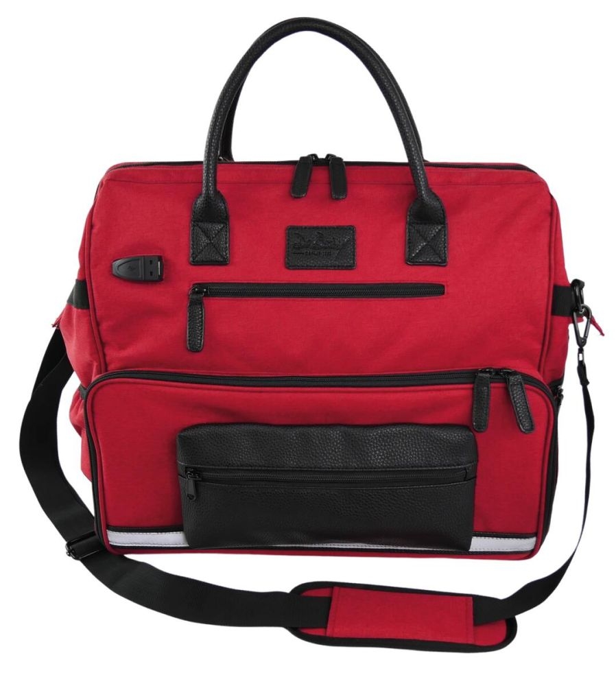 Sac médical De Boisy – Malette médicale en tissu recyclé certifié GRS, lavable, résistant et déperlant - Dimensions : L. 40 x l. 34 x H. 35 cm  Poids : 2.1 kg  Charge supportée : 6 kg 