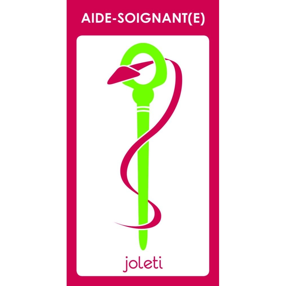 Caducée JOLETI - Support électrostatique transparent repositionnable - – Dimensions : L. 15 x l. 9 cm – Conditionnement : À l’unité
