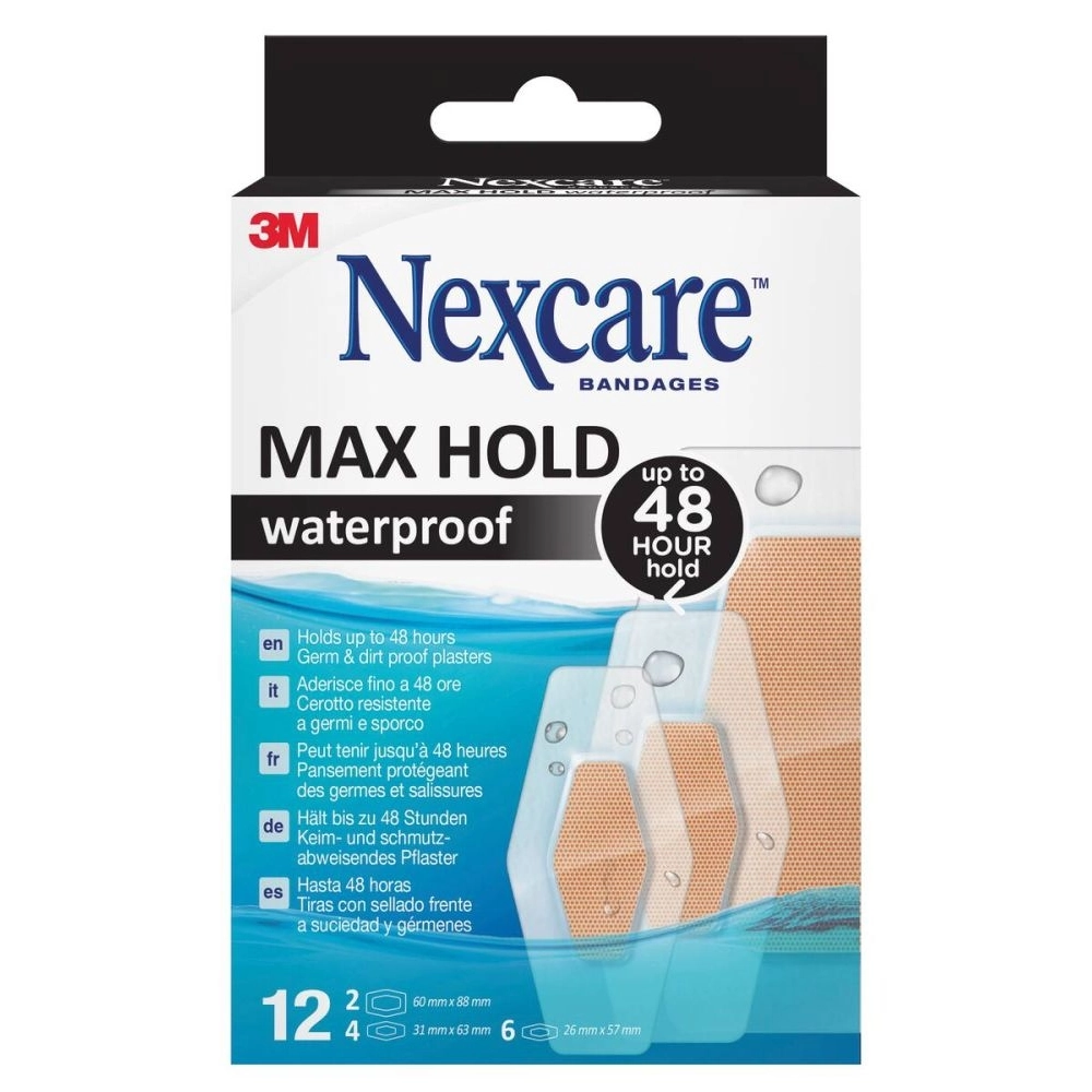 Pansement waterproof NEXCARE – Étanchéité, confort et protection durable - Condtionnement : 1 boîte de 12
