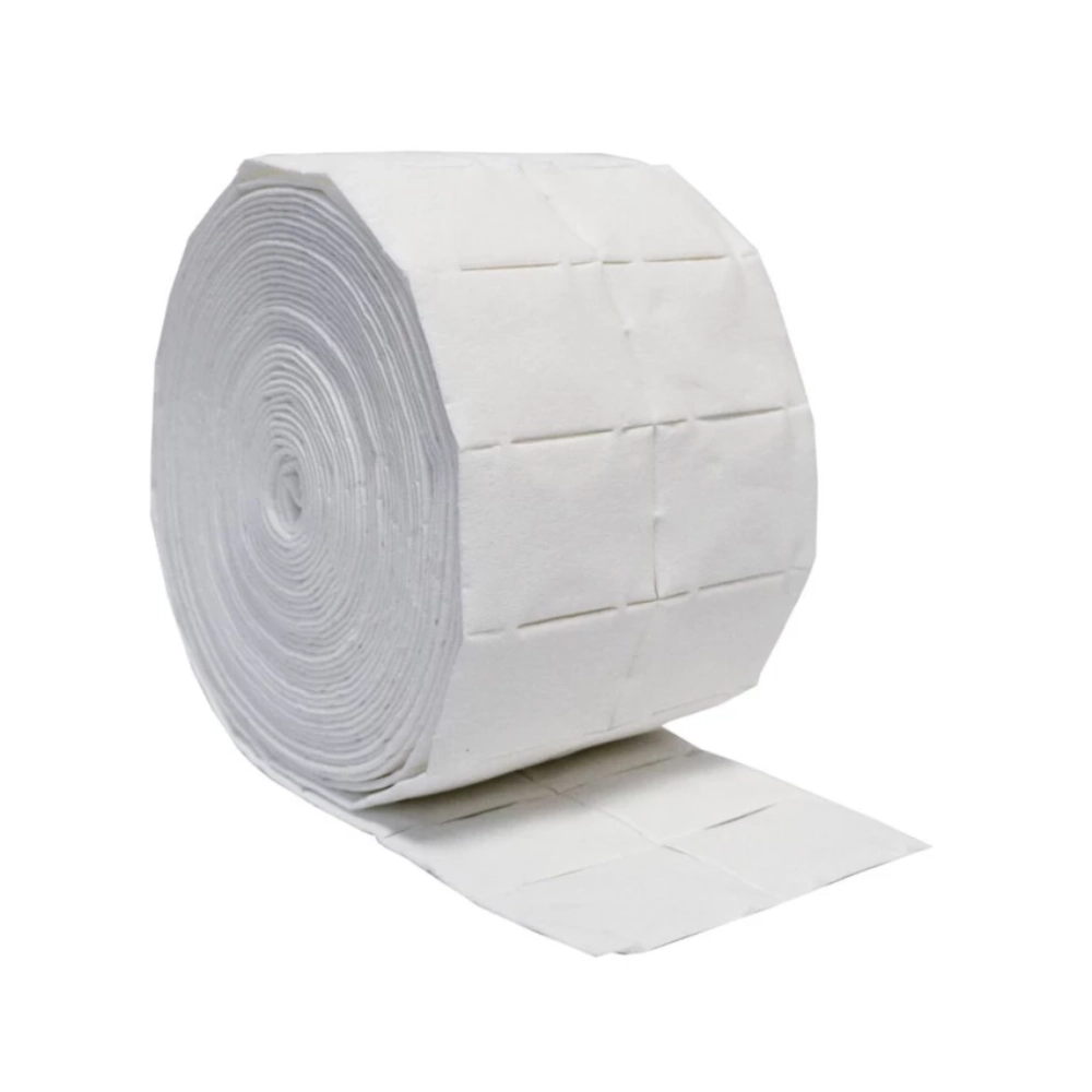Tampon ouaté de cellulose – Hygiène et soins médicaux - Dimensions : L. 5 x l. 4 cm  Conditionnement : 2 rouleaux de 500 tampons