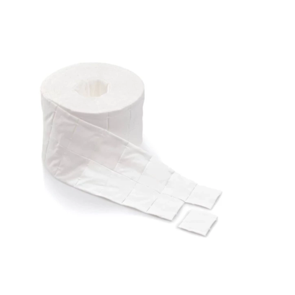 Tampon absorbant PUR-ZELLIN – Tampon absorbant de cellulose prédécoupé non stérile - Dimensions : L. 5 x l. 4 cm  Conditionnement : 1 rouleau de 500 tampons