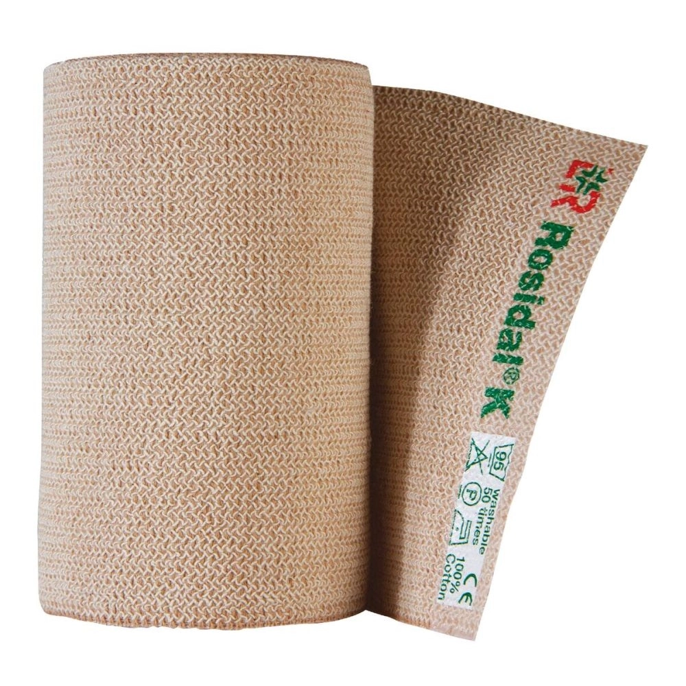 Bande de compression médicale ROSIDAL K – Allongement court en coton (4 Tailles)