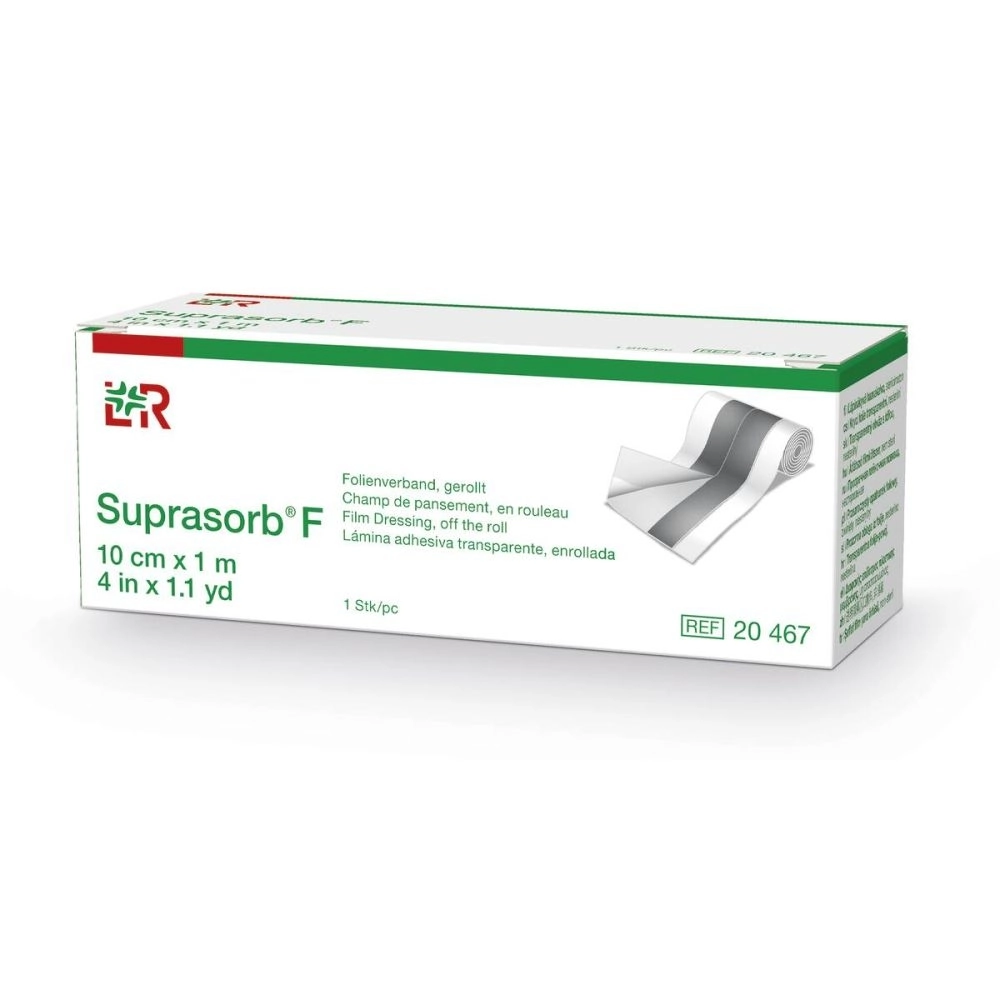 SUPRASORB F non stérile – Film transparent en polyuréthane pour fixation de pansements et prévention des escarres - CondItionnement : À l'unité (3 Tailles)