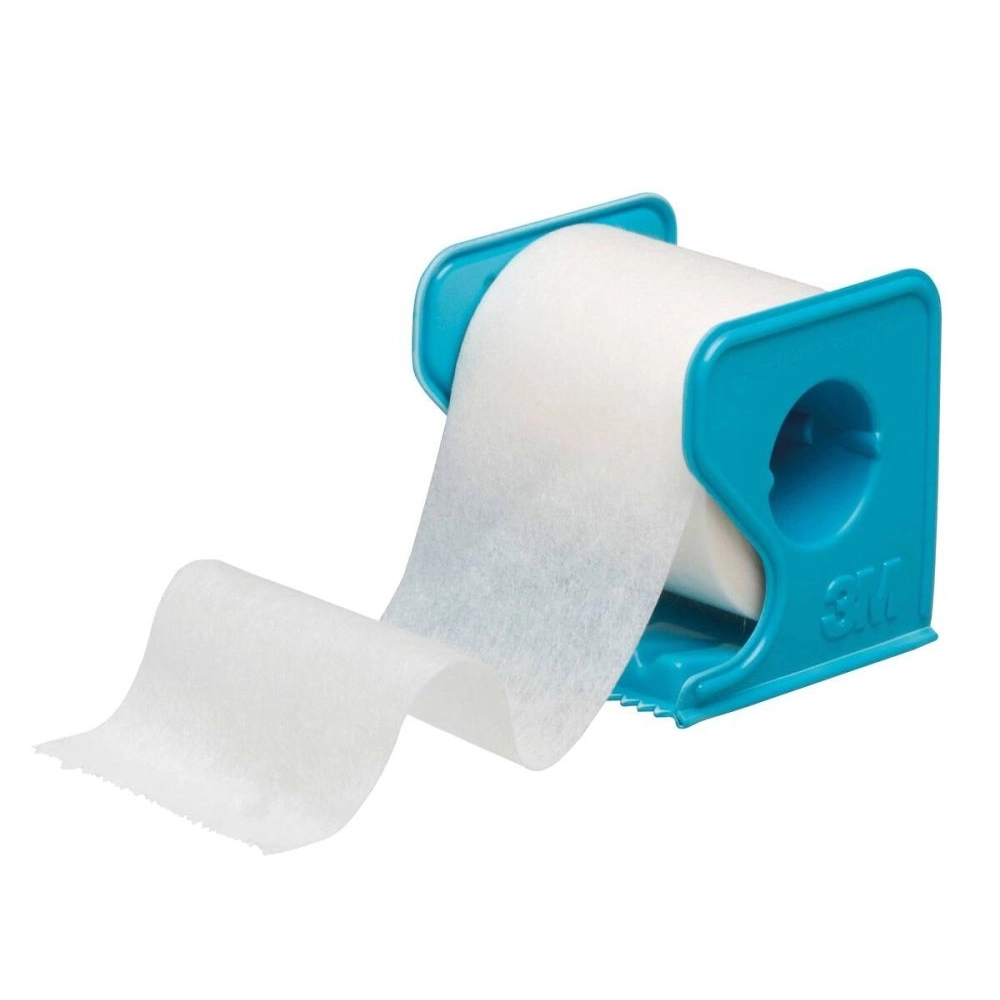 Sparadrap 3M MICROPORE : Adhésif Médical Respirant et Fiable pour Soins Quotidiens - Coloris  BLANC - Dévidoir - Dimension: L. 9,14 m x l. 5 cm    - Conditionnement 1 boîte de 6
