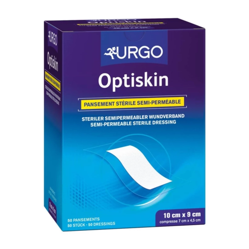 Pansement OPTISKIN: le pansement adhésif stérile de haute qualité pour la protection des plaies superficielles - Conditionnement: 1 boîte de 20 (4 Tailles)