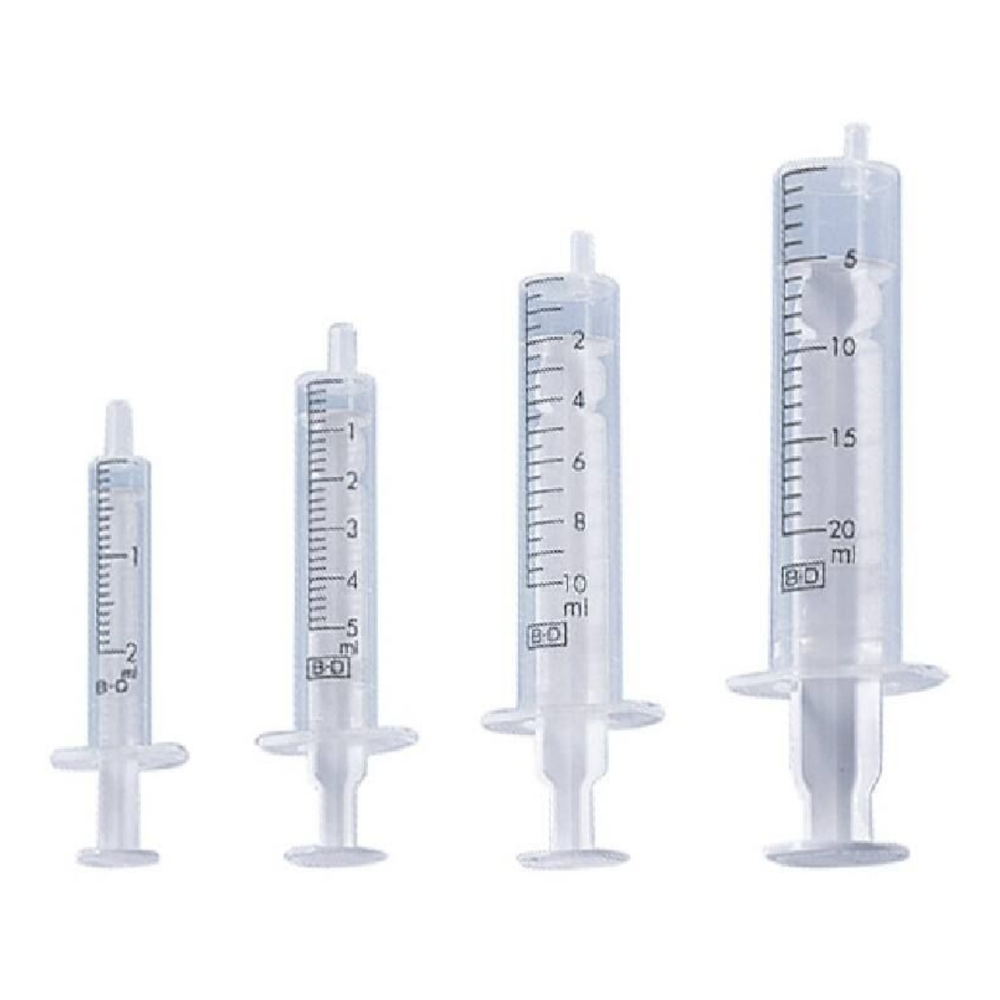 Seringue 2 pièces BD DISCARDIT™ II sans aiguille – Une solution fiable pour vos injections manuelles - Embout Luer centré - Conditionnement :  1 boîte de 100 (3 contenances)