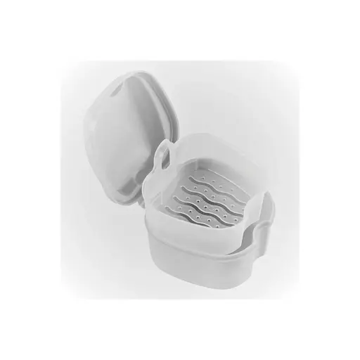  Boîte à dentier avec égouttoir 