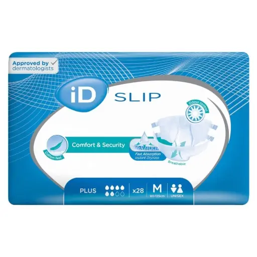 Protection incontinence - iD Slip- 112 protections pour les fuites urinaires - 6 gouttes "Plus" (2 tailles)
