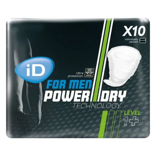Protection incontinence - iD for Men - 160 protections pour les fuites masculines - Level 1 Plus