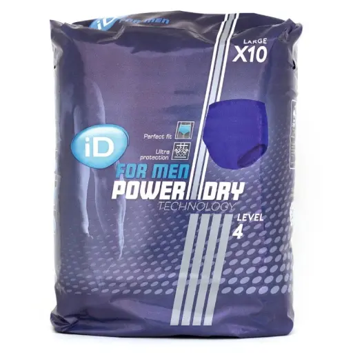 Protection incontinence - iD for Men - 80 protections pour les fuites masculines - Level 4 - Taille L