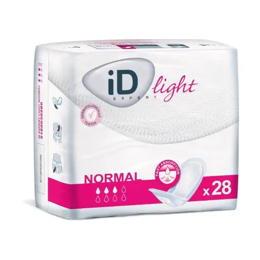 Protection incontinence - iD Expert Light - 336 serviettes discrètes -3 gouttes "Normal" 