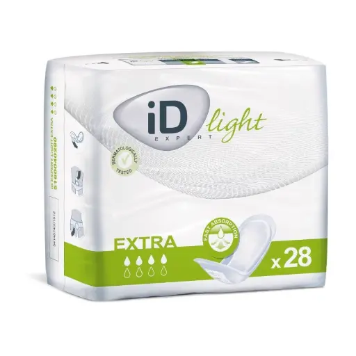 Protection incontinence - iD Expert Light - 280 serviettes discrètes -4 gouttes "Extra"