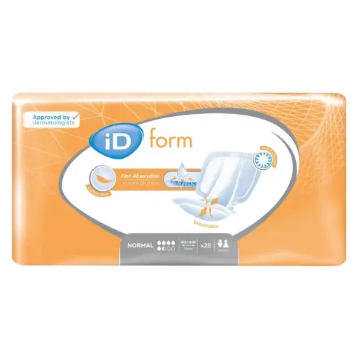 Protection incontinence - iD Form - 112 protections anatomiques  - 5,5 gouttes "Normal" - Taux d'absorption 1900 mL